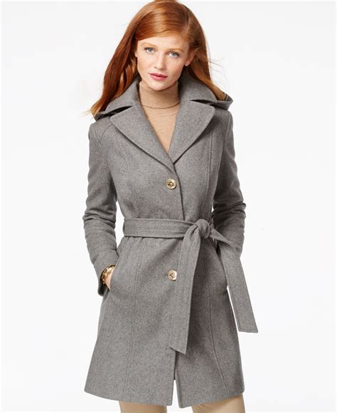 michael kors women's grey coat|Michael Kors jackets women's sale.